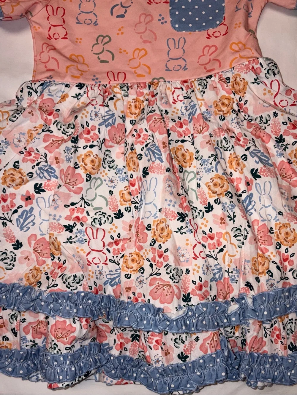 Matilda Jane Hippity Hop Garden Ruffle Dress sz 6 NWT